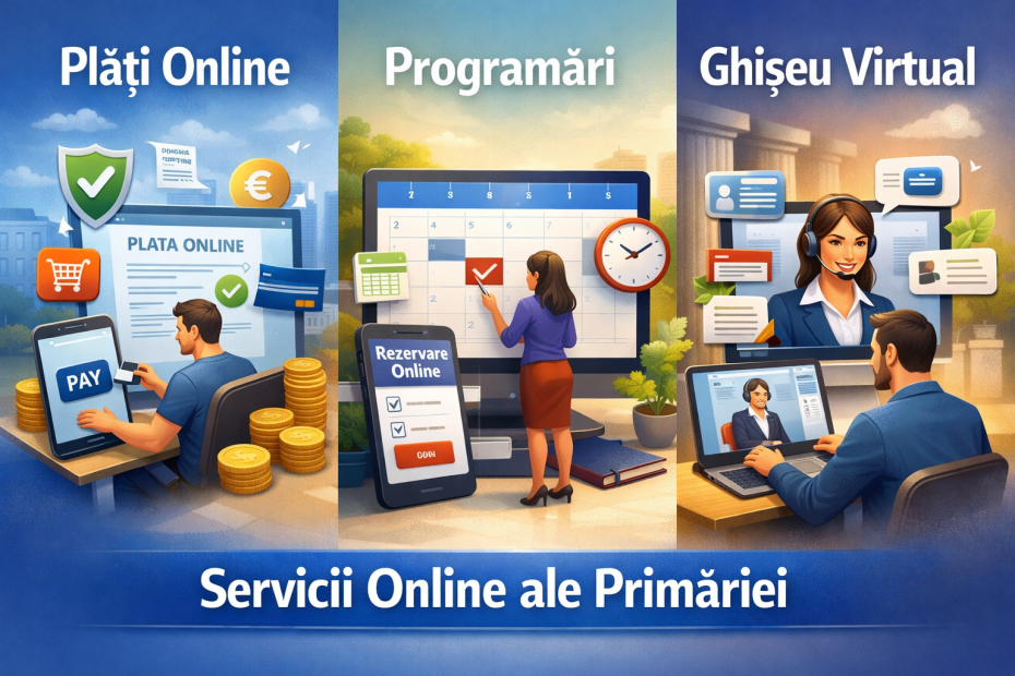 Digitalizare primărie în România în 2026 | institutia.ro StoreWeb 1 Plăți online, programări, ghișeu virtual